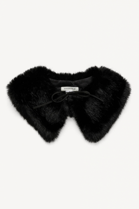Cowie Faux Fur Collar, Black