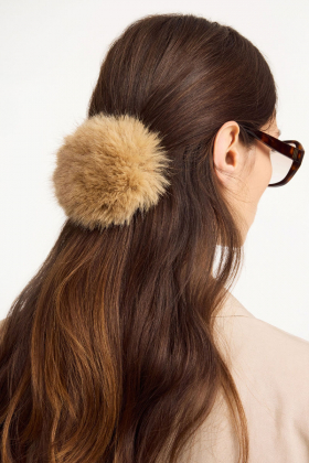 Shelan Hair Clip, Light Camel