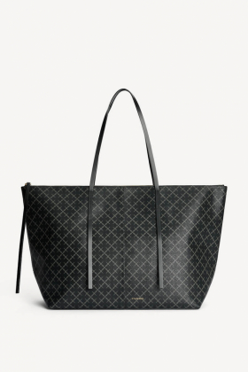 Luze Tote Bag, Charcoal 