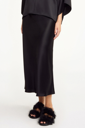 Boshan Midi Skirt, Black