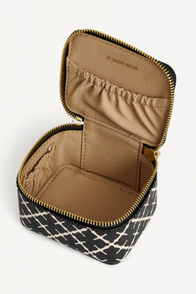 Bae Bijoux Jewellery Bag, Black & Cream