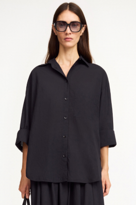 Derris Organic Cotton Shirt, Black