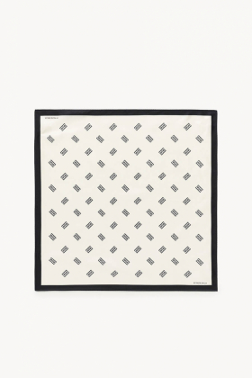 Monnis Silk Scarf, Soft White