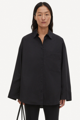 Derris Organic Cotton Shirt, Black