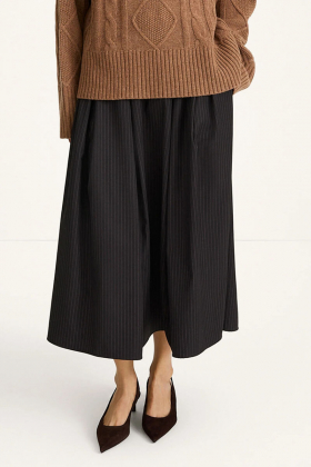 Borina skirt, Coffee pinstripe 