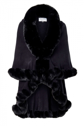 Cape Faux fur, Black