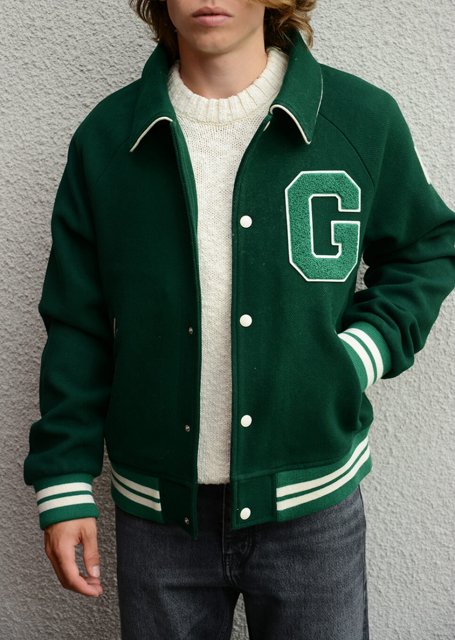 GANT | Wool Gant Varsity, eden green | Outdoor coats - For him