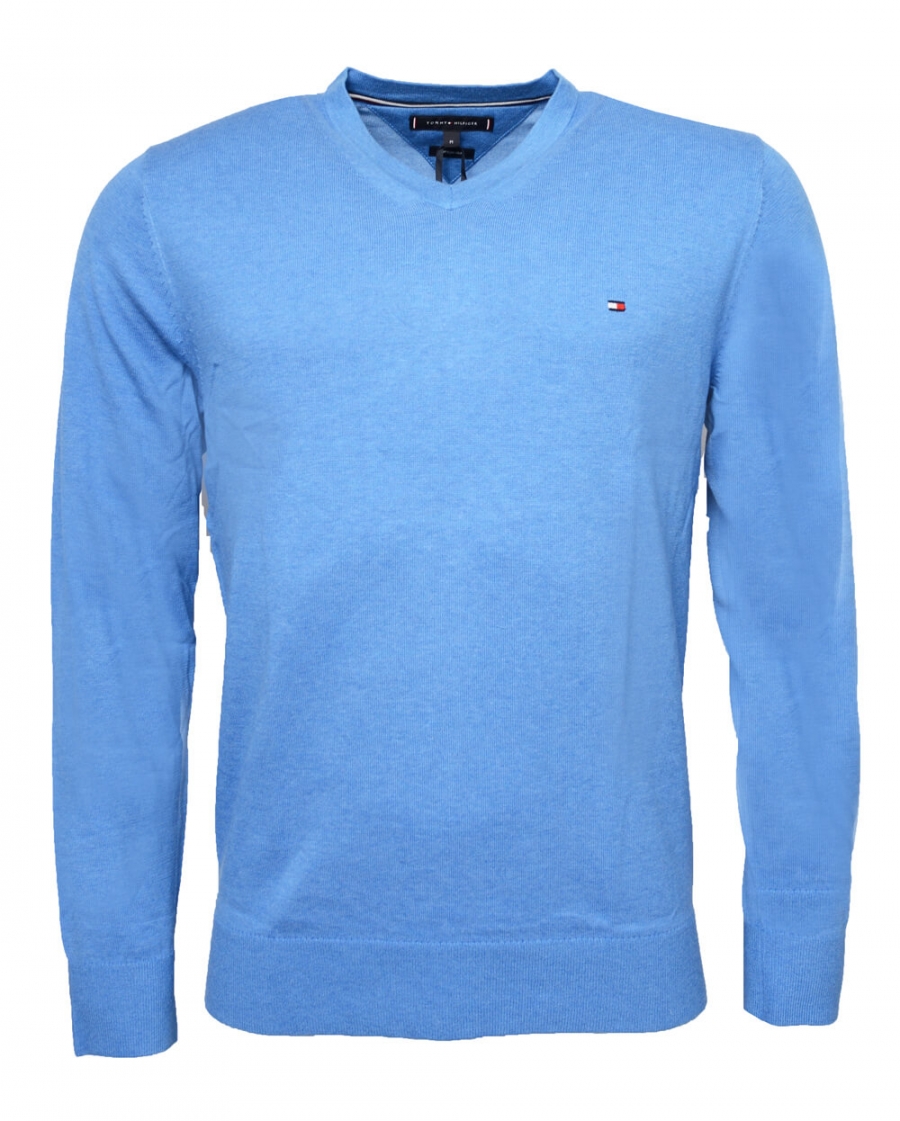 tommy hilfiger cotton silk v neck