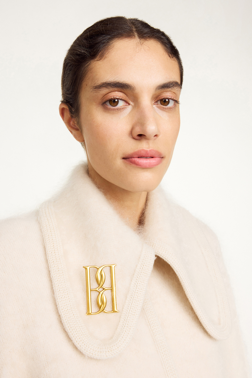 BY MALENE BIRGER | Mono 6 Big Gold-Tone Brooch, Gold