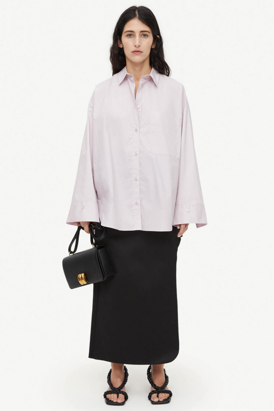 BY MALENE BIRGER Derris Organic Cotton Shirt Pastel Violet